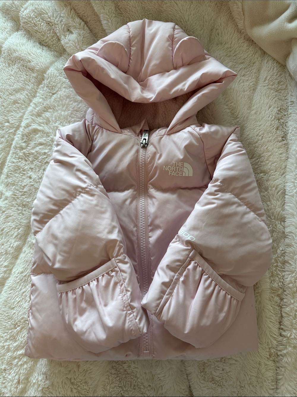 The North Face Pink Puffer Jacket